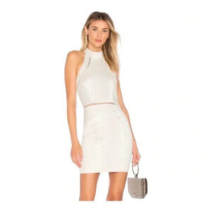superdown Ivory Halter Mini Dress